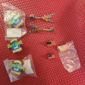 Collector lapel pins Hard Rock American Flag